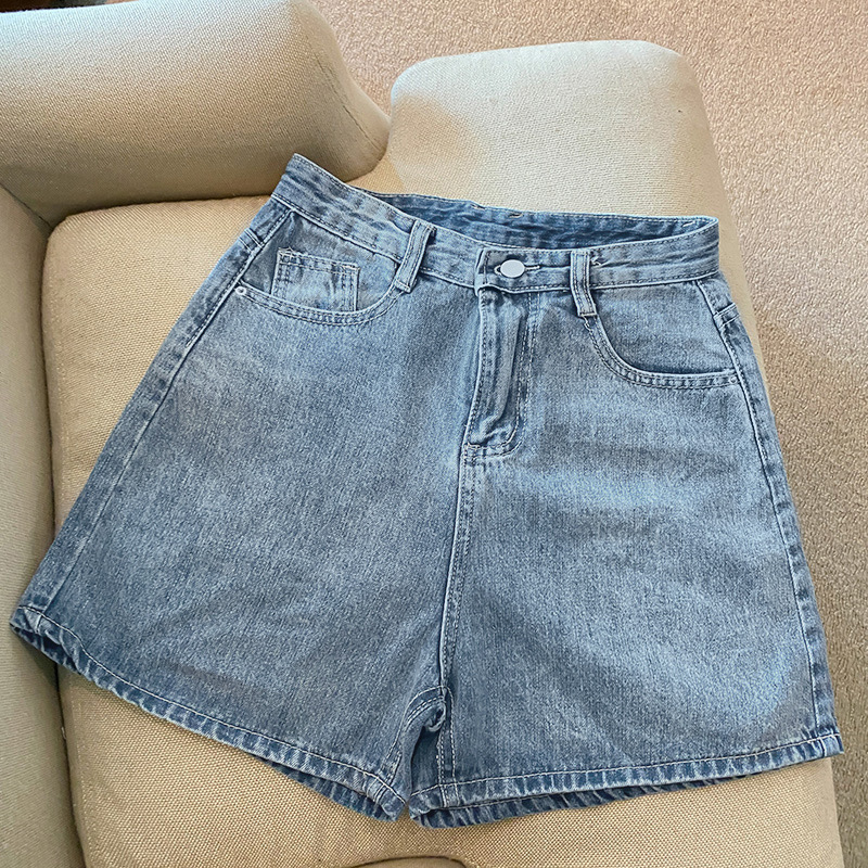 ゆるふわベルト付きデニムショートパンツ
