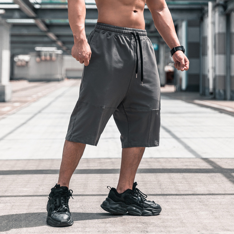 ショートパンツ ストレッチ機能付き七分丈リラックスパンツ