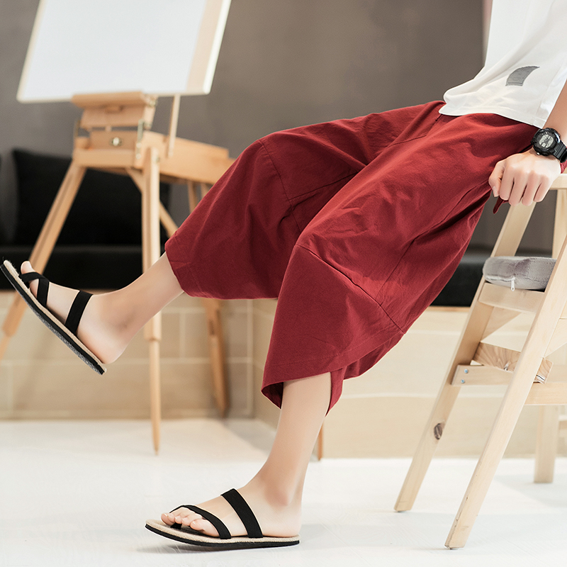 ショートパンツ 和風サルエルショートパンツ
