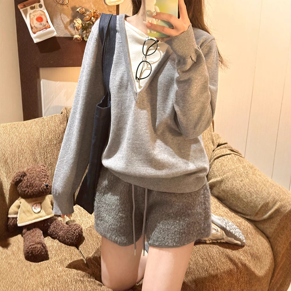 ふわもこベロアショートパンツ
