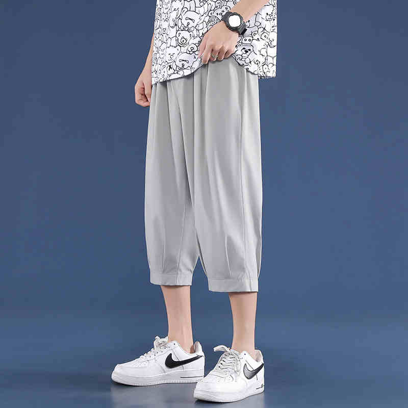 ショートパンツ ゆったりワイドクロップドパンツ