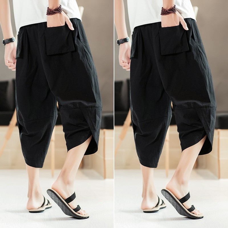 ショートパンツ 和風サルエルショートパンツ