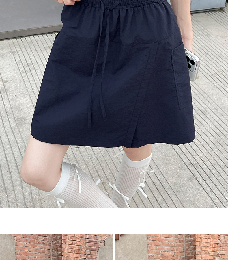 ショートパンツ リラックスワイドポケットショートパンツ