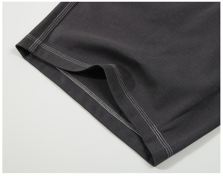 メンズ 配色ステッチ ショートパンツ 紐付き