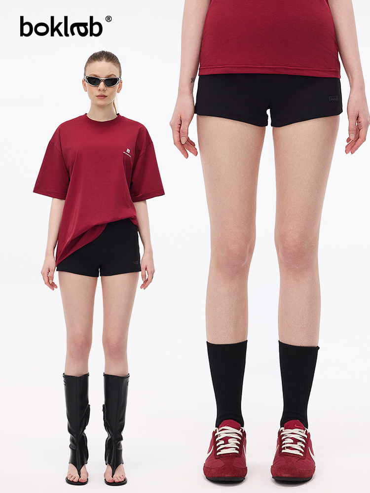 ショートパンツ シンプル美脚ショートパンツ