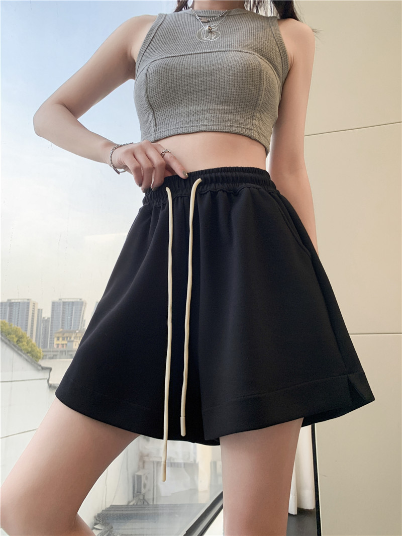 リラックスシルエット ドロストショートパンツ