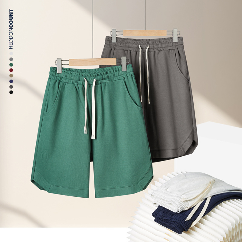 ショートパンツ メンズ 無地 夏用短パン 涼感素材 全8色展開