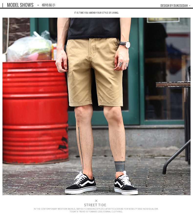 ショートパンツ 上質綿麻混紡チノショートパンツ