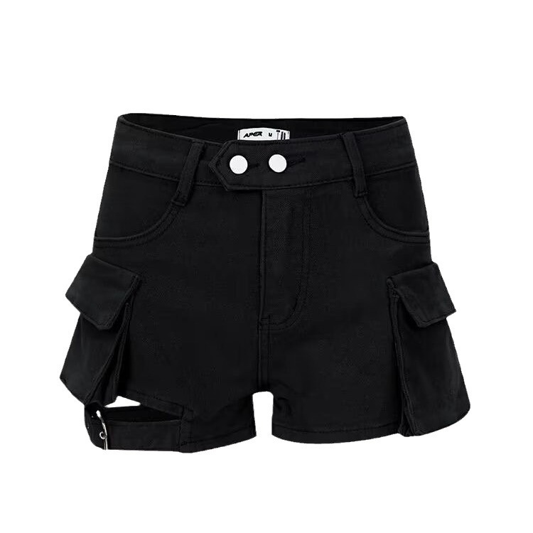 ショートパンツ カーゴポケット付きストリート系ショーツ