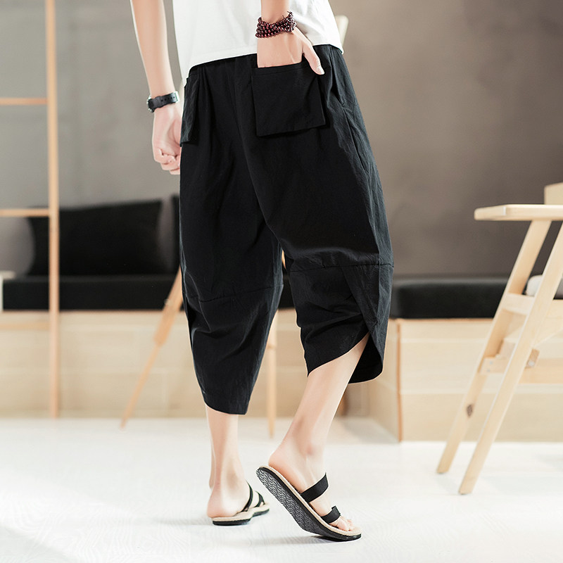 ショートパンツ 和風サルエルショートパンツ