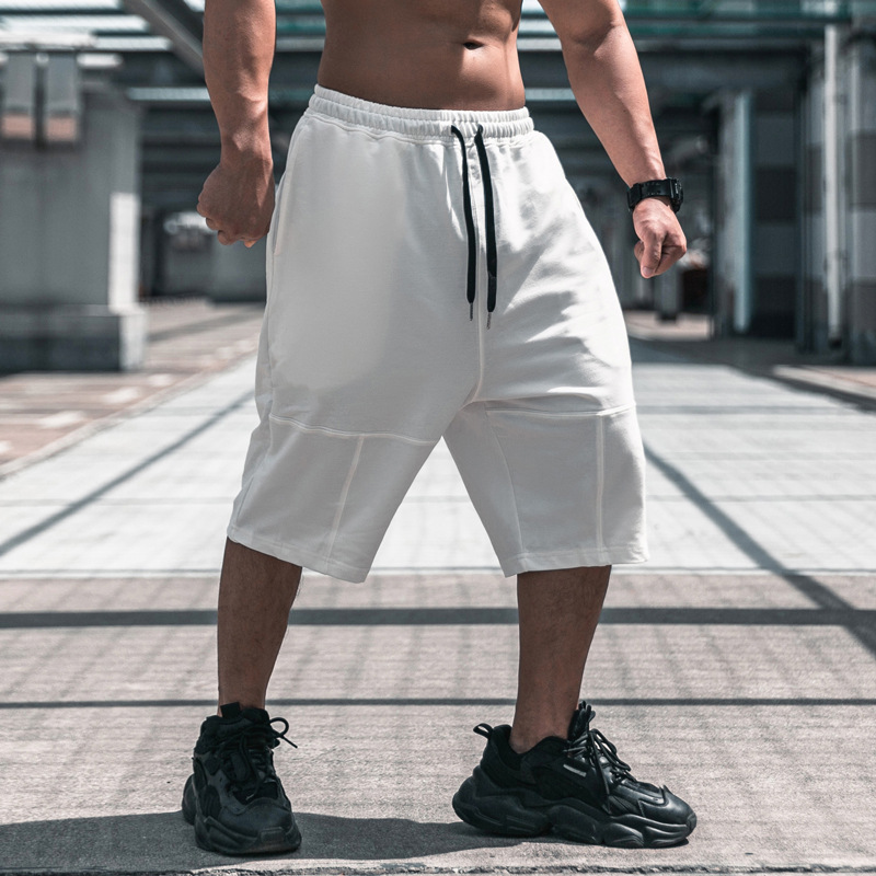 ショートパンツ ストレッチ機能付き七分丈リラックスパンツ