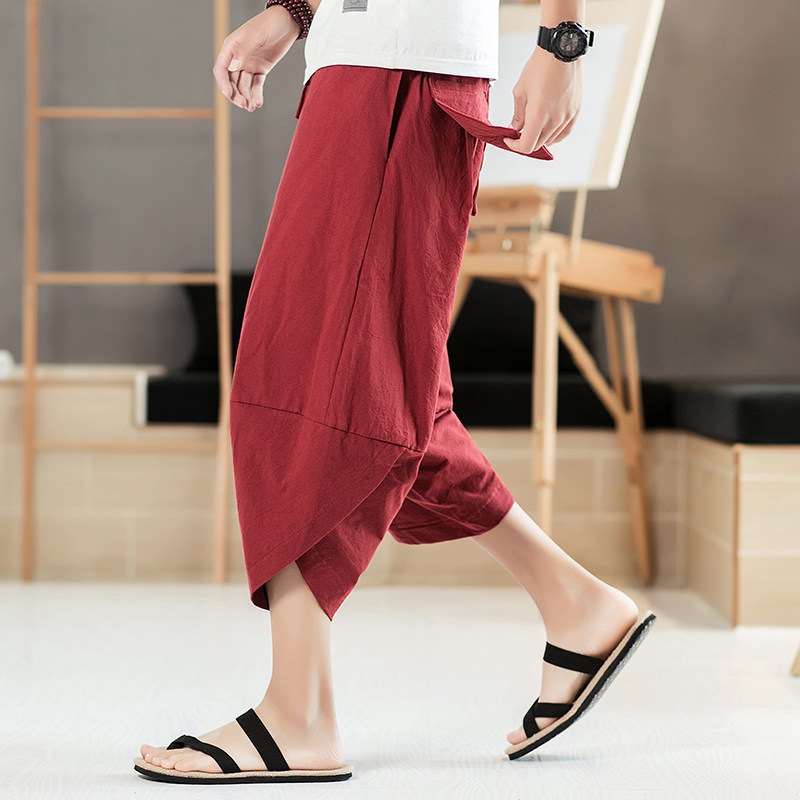 ショートパンツ 和風サルエルショートパンツ