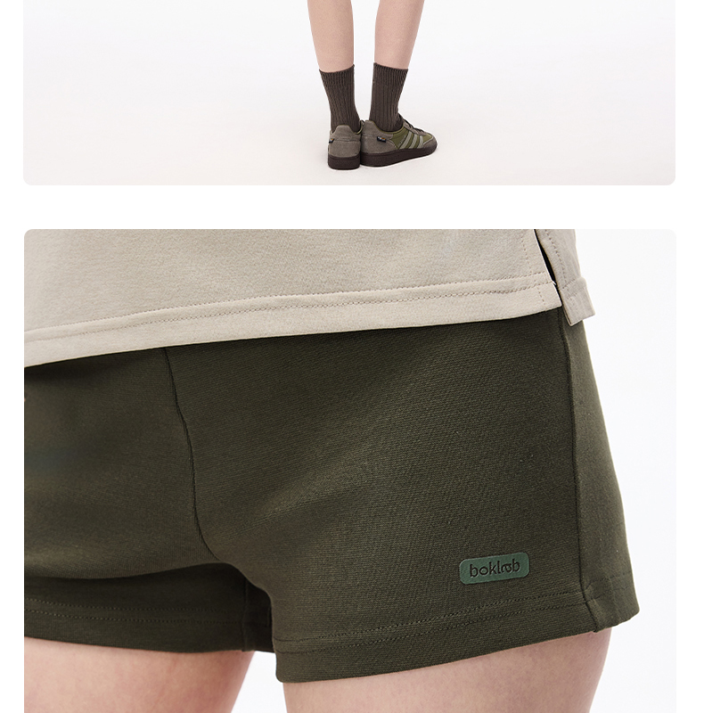 ショートパンツ シンプル美脚ショートパンツ