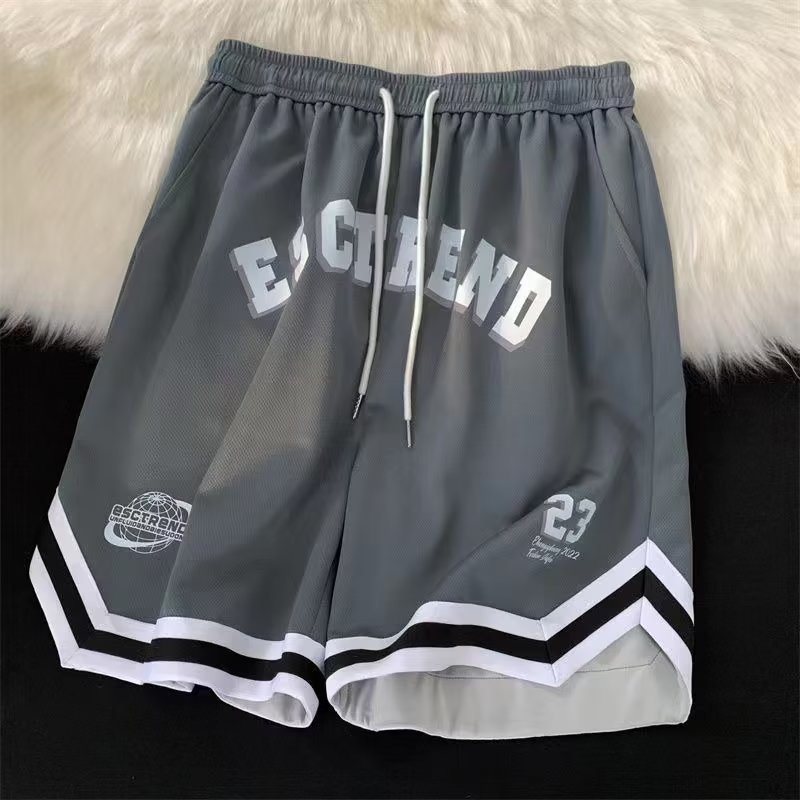 ショートパンツ アーバンストリート風バスケットパンツ