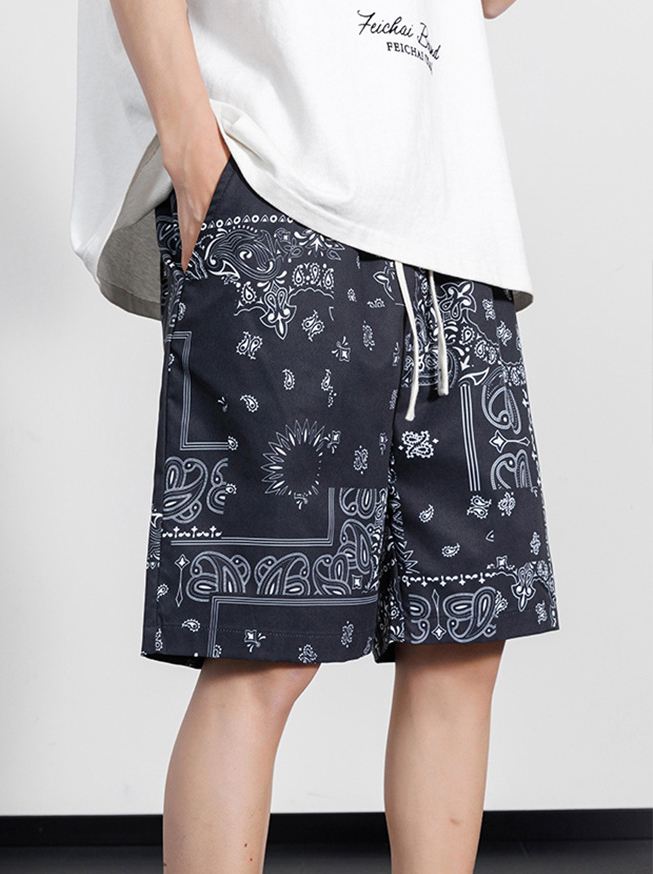 メンズ 海風柄 ショートパンツ 2025春夏新作 全5色