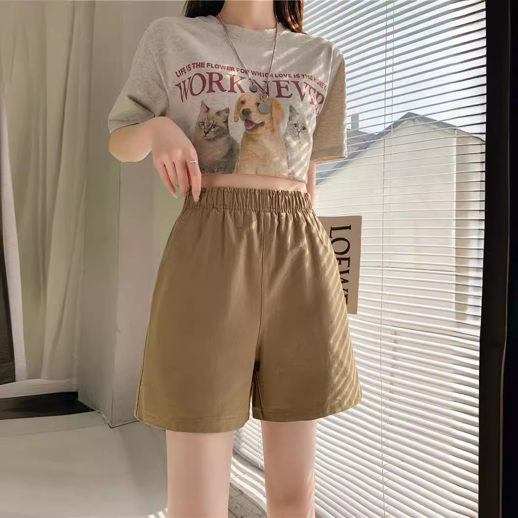 リラックス ウエストゴム ショートパンツ
