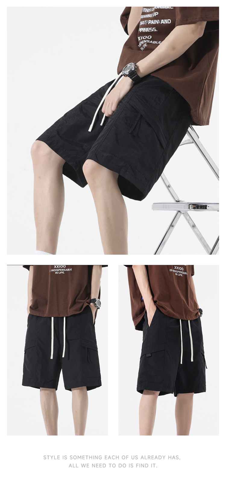 ショートパンツ ユーティリティポケット ドローショーツ
