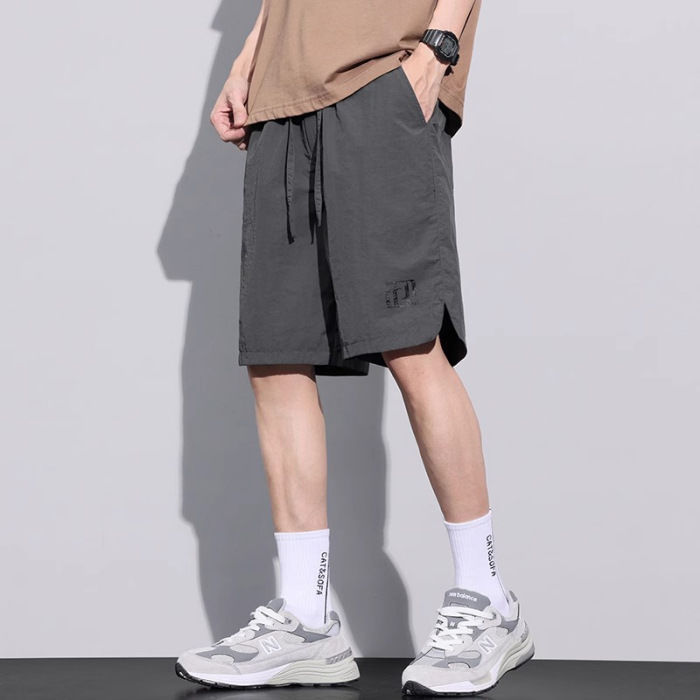 ショートパンツ リラックス紐付きハーフパンツ