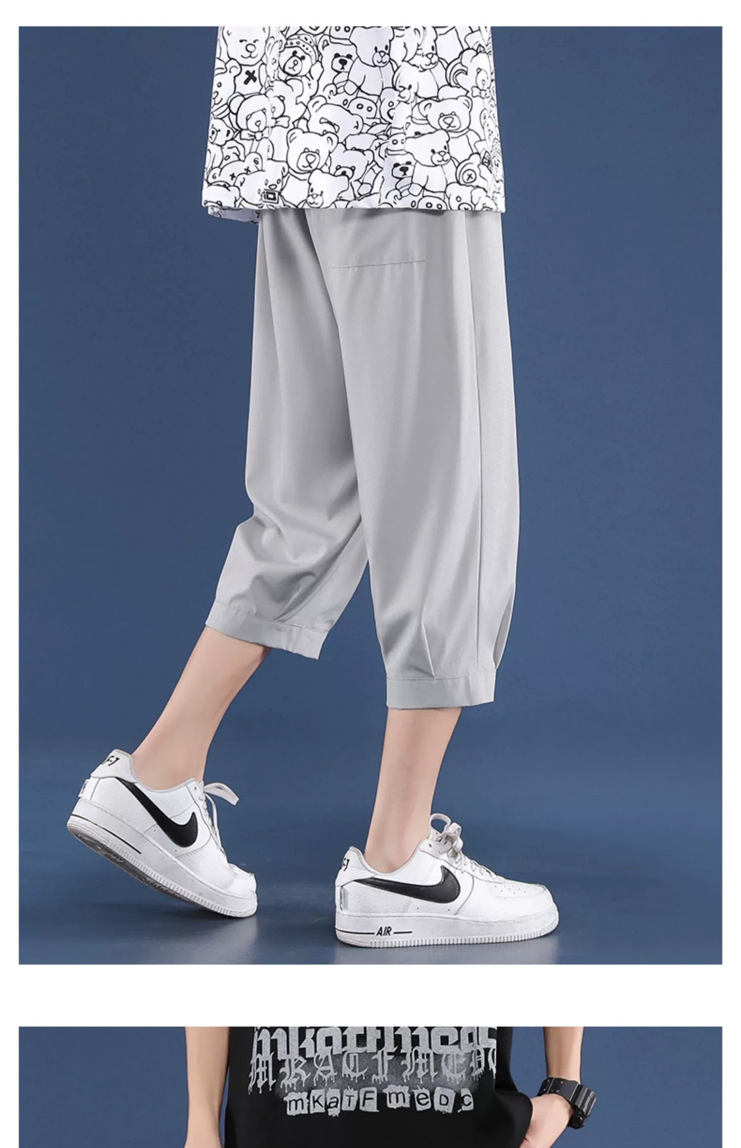 ショートパンツ ゆったりワイドクロップドパンツ