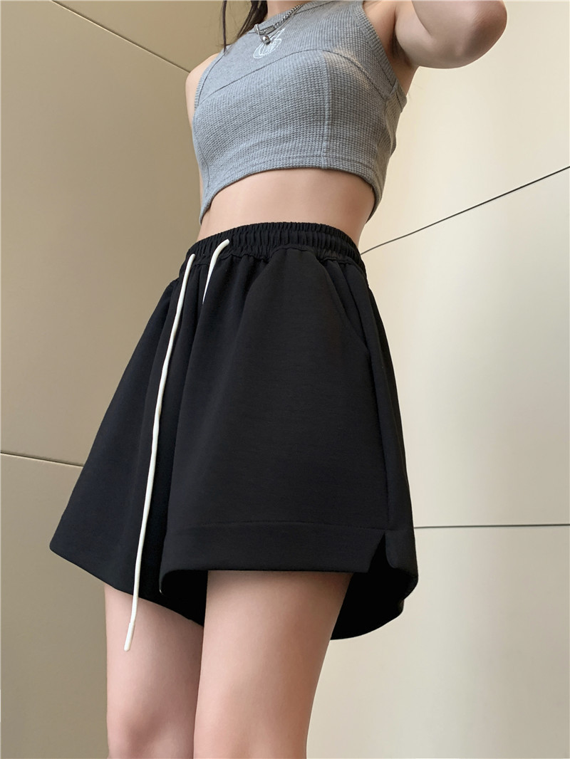 リラックスシルエット ドロストショートパンツ