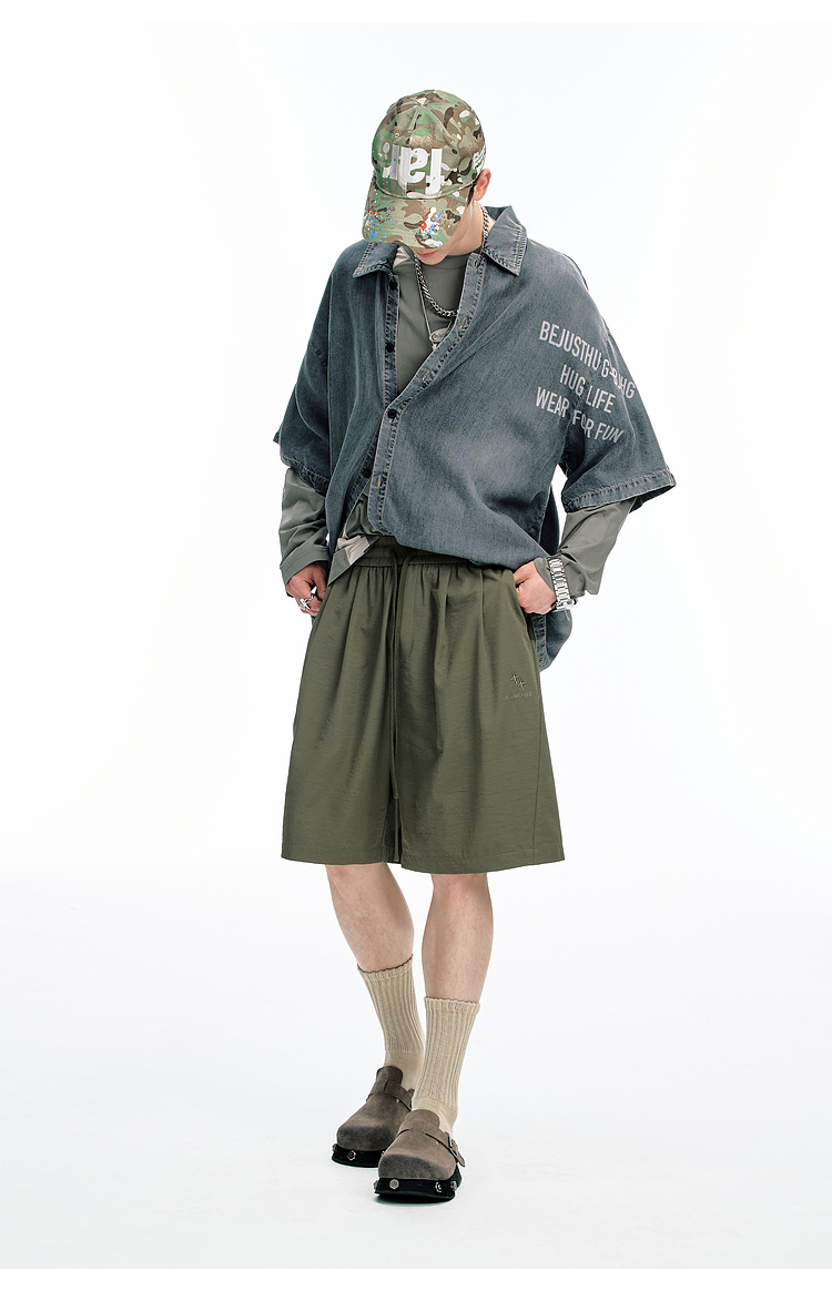 ショートパンツ リラックスワイドショートパンツ