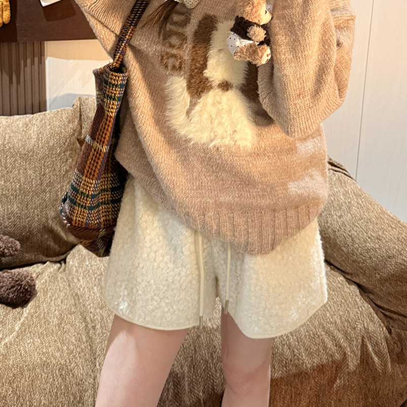 ふわもこベロアショートパンツ