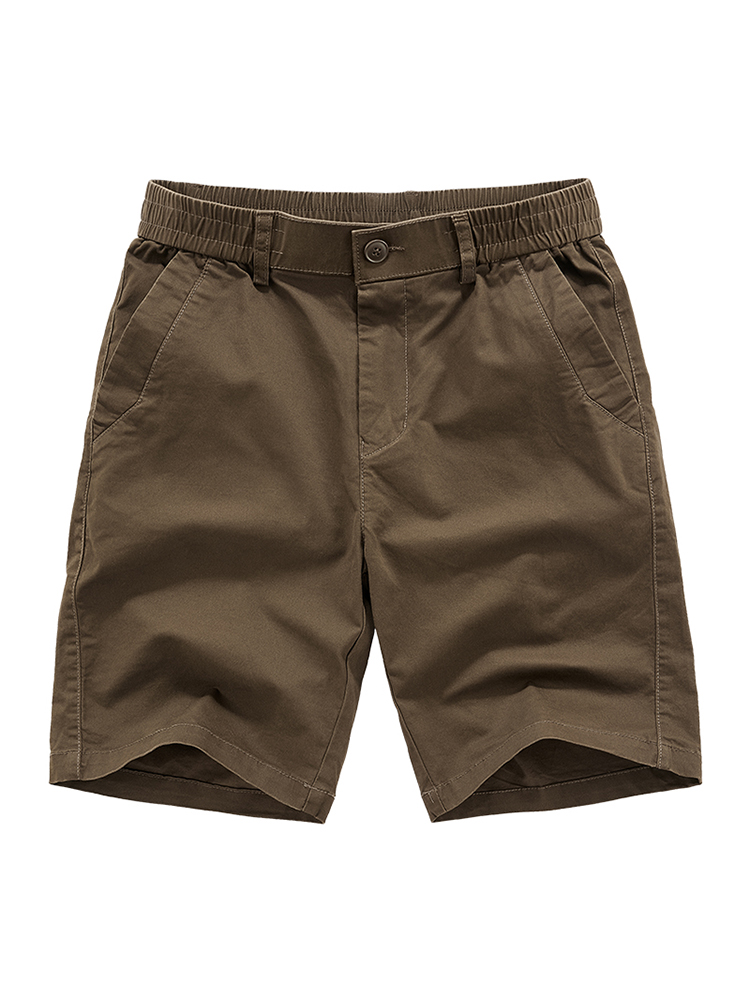 ショートパンツ 快適ストレッチウエストショートパンツ