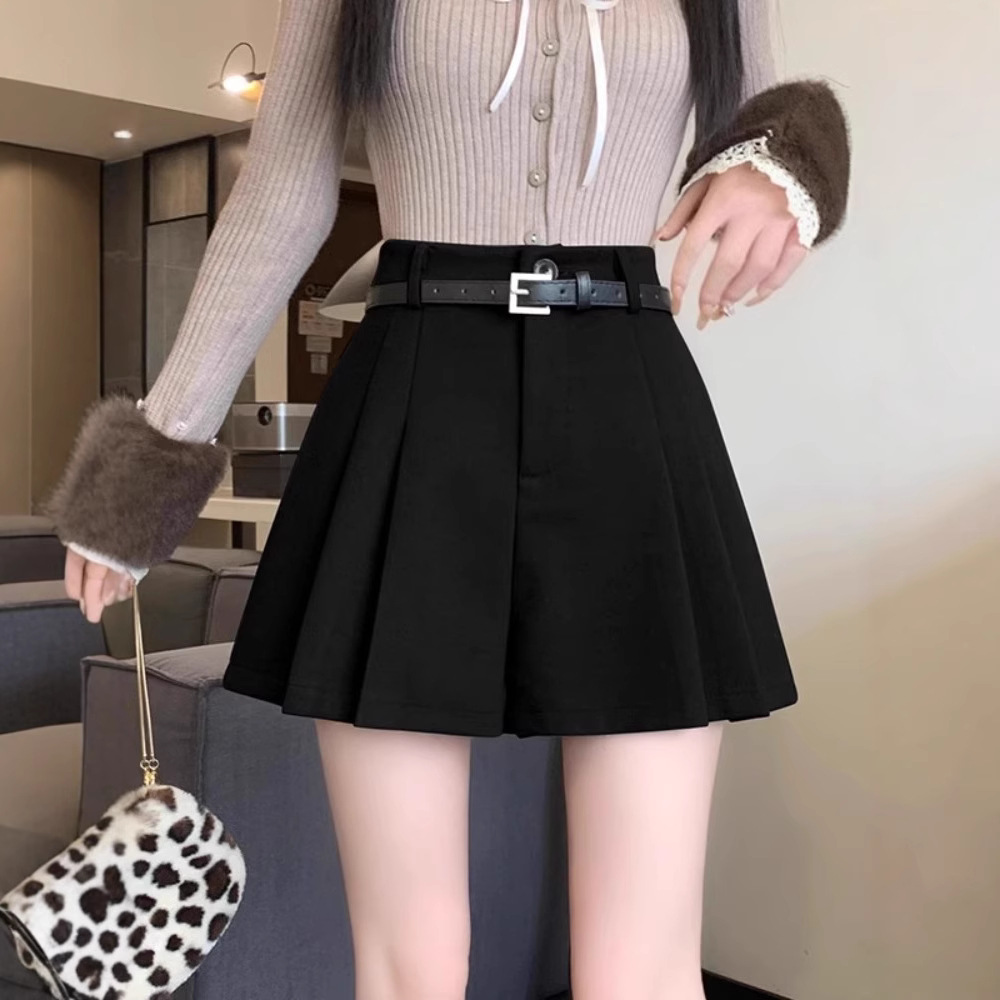 ショートパンツ プリーツミニスカート