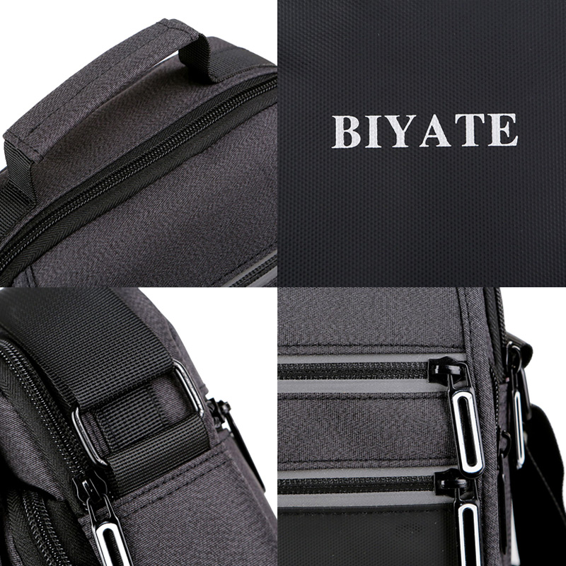 メンズショルダーバッグ メンズ撥水ミニショルダーバッグ斜めがけ小さめ黒