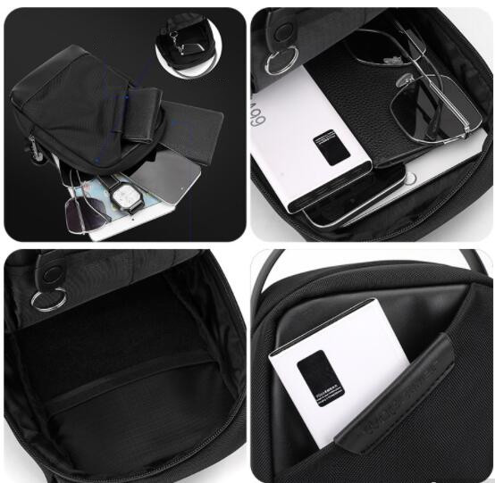 メンズショルダーバッグ 大きめ斜めがけショルダーバッグ多機能ボディバッグ