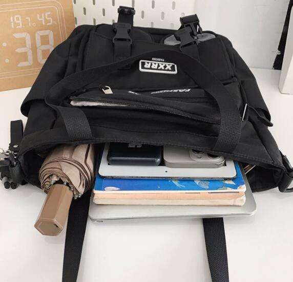 メンズショルダーバッグ 多機能ポケット付き帆布ショルダーバッグ斜めがけ男女兼用