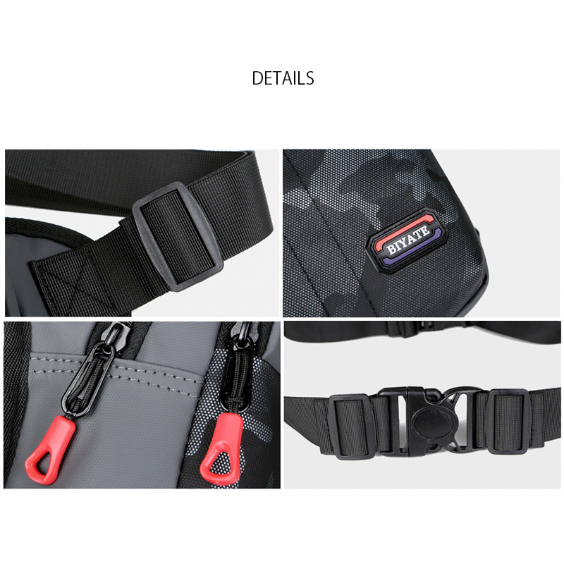 メンズショルダーバッグ メンズ迷彩柄ミニショルダーバッグ多ポケット斜めがけ