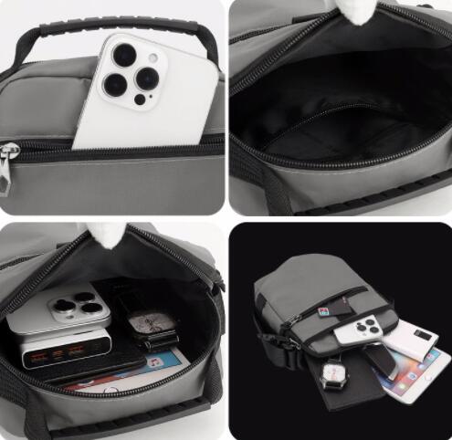 撥水加工メンズショルダーバッグ斜めがけサコッシュ スマホ