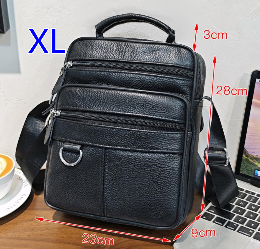多機能メンズショルダーバッグ斜めがけ大きめ合成革製