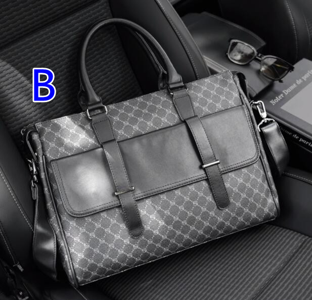 メンズショルダーバッグ 合成皮革手提げ肩掛けかばん黒色