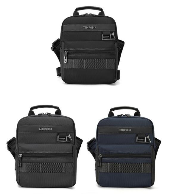 多機能メンズショルダーバッグ大きめ斜めがけ撥水加工