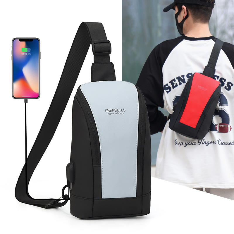 ショルダーバッグメンズ 充電対応スリムボディミニショルダー