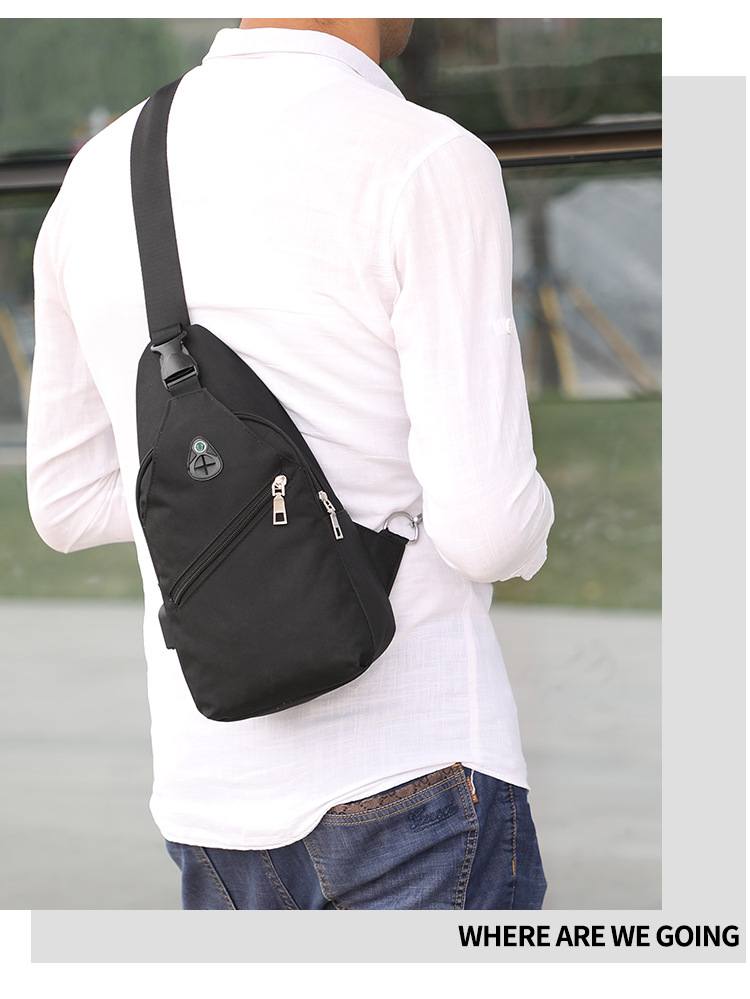 メンズショルダーバッグ スマホ充電機能付きメンズボディバッグ肩掛けワンショルダー