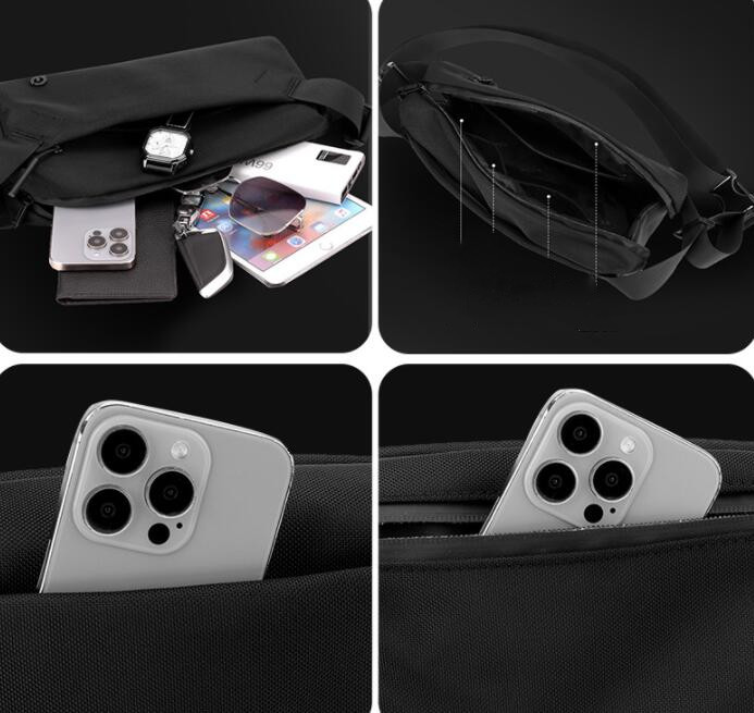 メンズショルダーバッグ メンズ斜めがけショルダーバッグ撥水加工サコッシュ