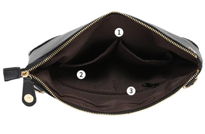 メンズショルダーバッグ 大きめ斜めがけショルダーバッグ合成皮革クロコ型押し