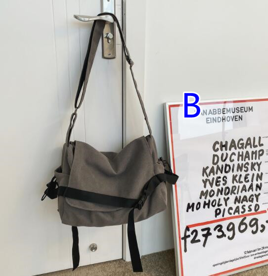 メンズショルダーバッグ 大きめ男性用帆布斜めがけバッグ大容量多機能