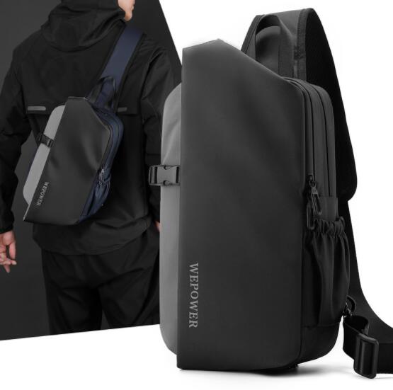 メンズショルダーバッグ 黒 メンズ ボディバッグ 斜め掛け 撥水加工 ショルダーバッグ