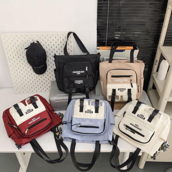 メンズショルダーバッグ 多機能ポケット付き帆布ショルダーバッグ斜めがけ男女兼用