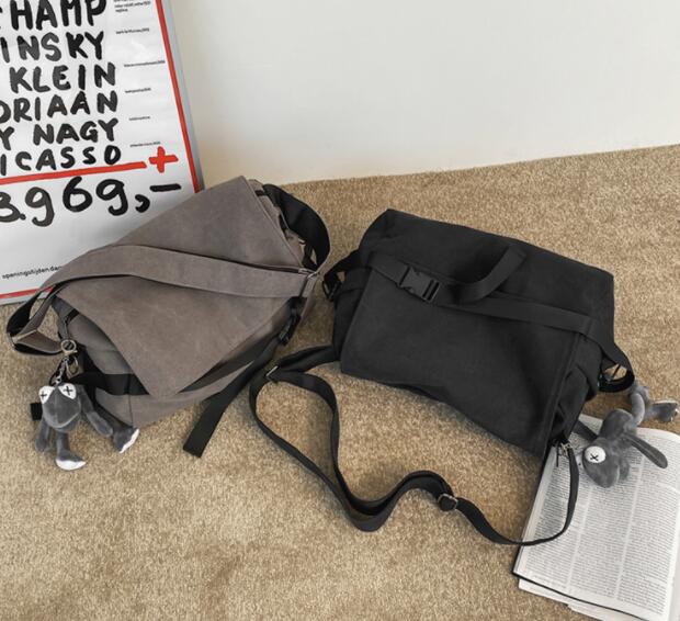 メンズショルダーバッグ 大きめ男性用帆布斜めがけバッグ大容量多機能