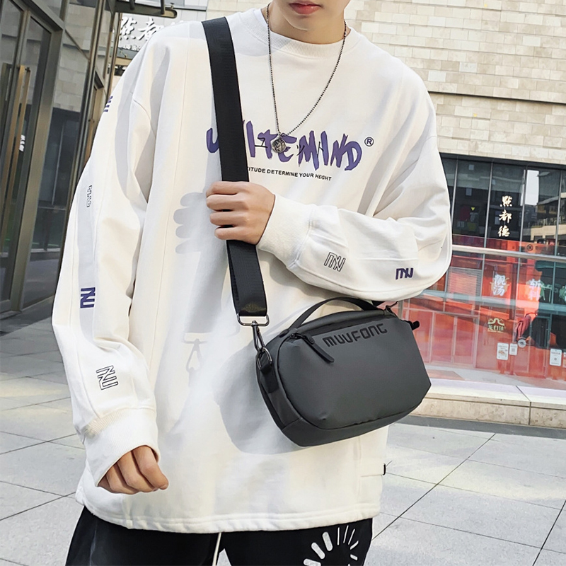 メンズショルダーバッグ メンズ ボディバッグ 黒 ワンショルダー 肩掛け ストリート