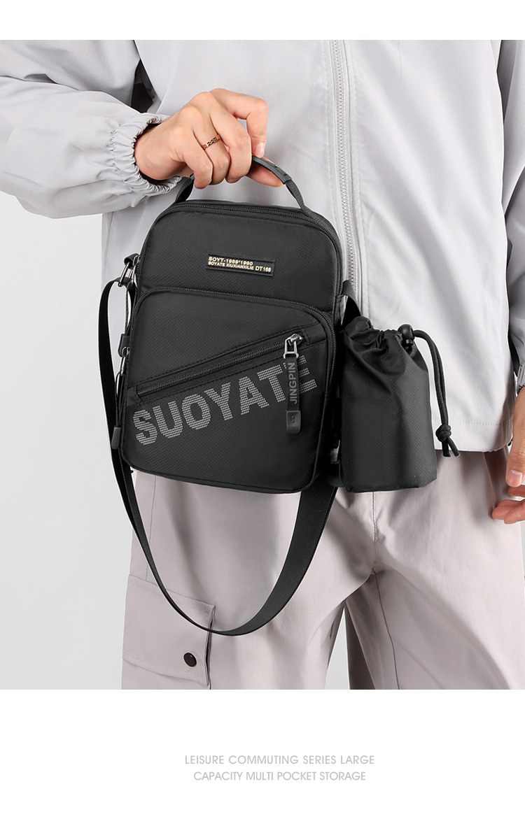 メンズショルダーバッグ多機能 ミニショルダーバッグ 斜めがけ カジュアル