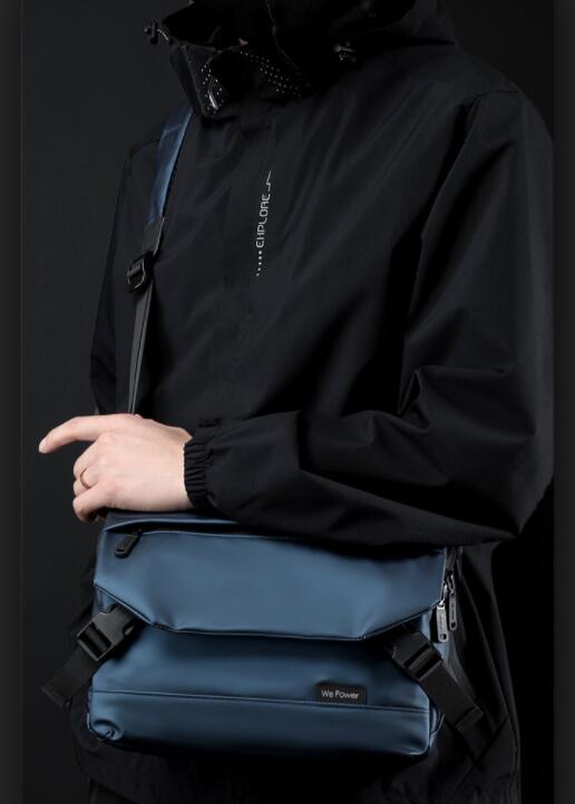 撥水加工メンズショルダーバッグ斜めがけ大きめサコッシュ