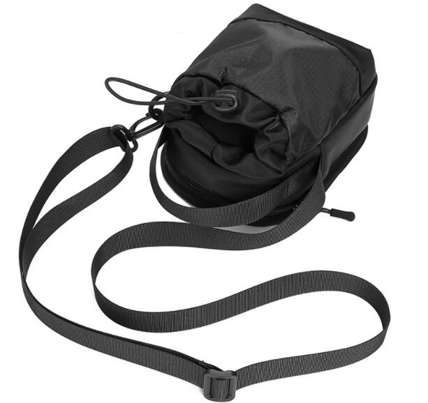 メンズショルダーバッグ 男性用巾着型ショルダーバッグ 斜めがけ 小物収納 スマホ