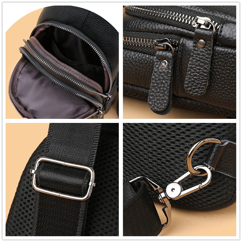 本革ボディバッグ 黒 メンズショルダーバッグ 上品