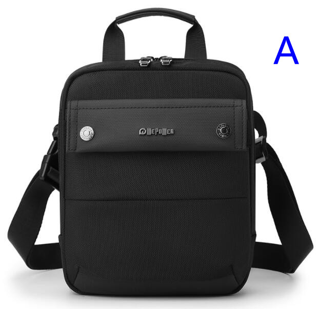 メンズショルダーバッグ 斜めがけ 撥水加工 多機能